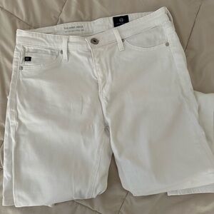 Ag Adriano Goldschmied White Skinny Denim